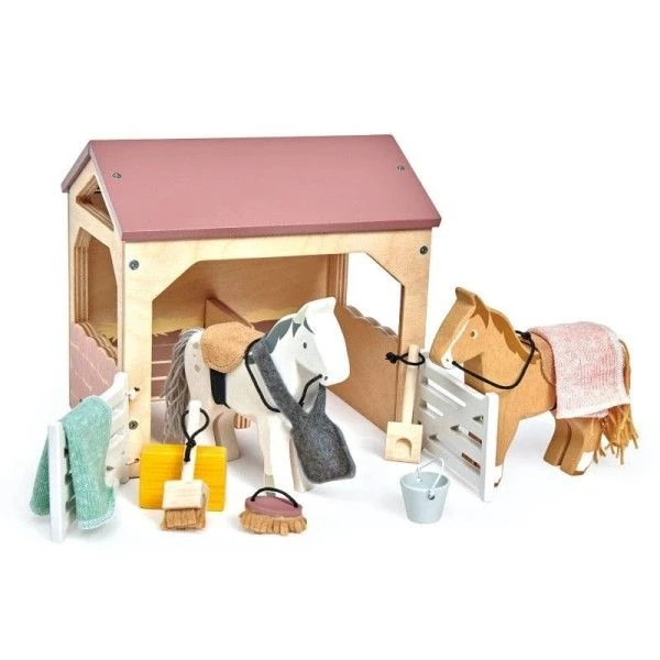 Accessoires Maisons De Poupées Les écuries Des Poneys Tender Leaf Toys® - Jouets En Bois 3 Accessoires Maisons De Poupées Les écuries Des Poneys Tender Leaf Toys® - Jouets En Bois
