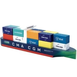 Bateau Navire Porte Conteneurs Jacques Saadé CMA CGM Vilac®- Jouets En Bois