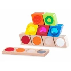 Blocs Hochets Sensoriels En Bois 14 Pièces WonderWorld® - Jouets En Bois