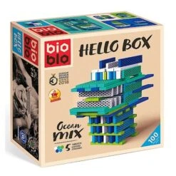 Briques De Construction Hello Box Ocean Mix 100 Bioblo® - Blocs De Construction