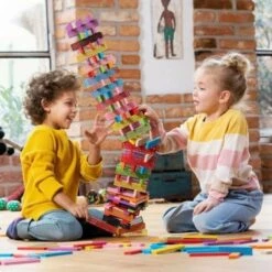 Briques De Construction Mini Box Friendship Bleu Vert Blanc 40 Bioblo® - Blocs De Construction -Bois Jouets Magasin briques de construction mini box friendship bleu vert blanc 40 bioblo blocs de construction 3