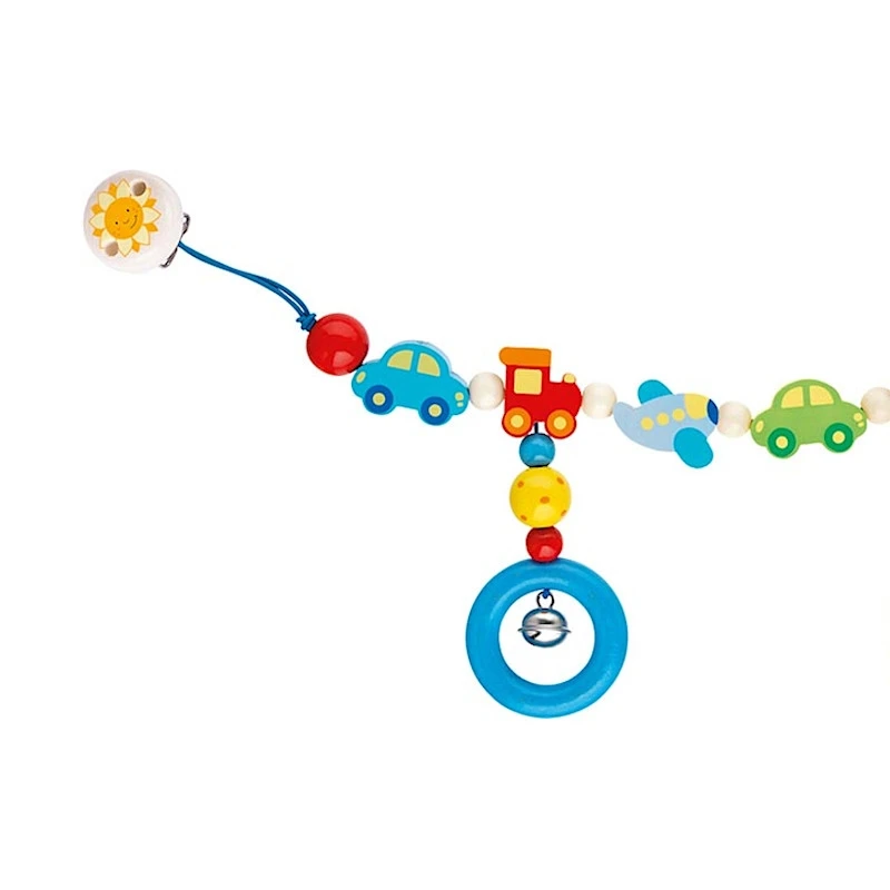 Chaîne De Poussette En Bois à Clips Les Transports Heimess® - Accessoire Bébé Bio 5 Chaîne De Poussette En Bois à Clips Les Transports Heimess® - Accessoire Bébé Bio – Image 3