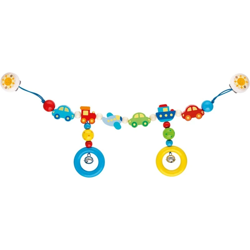 Chaîne De Poussette En Bois à Clips Les Transports Heimess® - Accessoire Bébé Bio 3 Chaîne De Poussette En Bois à Clips Les Transports Heimess® - Accessoire Bébé Bio