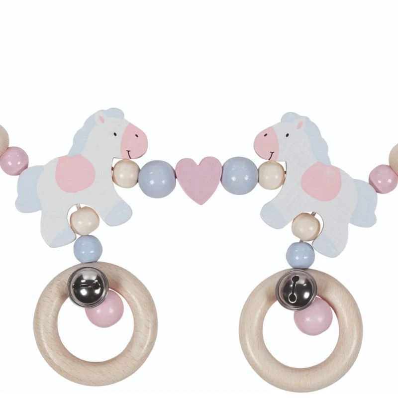 Chaîne De Poussette En Bois Avec Clips Poney Goki® - Accessoire Bébé Bio 5 Chaîne De Poussette En Bois Avec Clips Poney Goki® - Accessoire Bébé Bio – Image 3