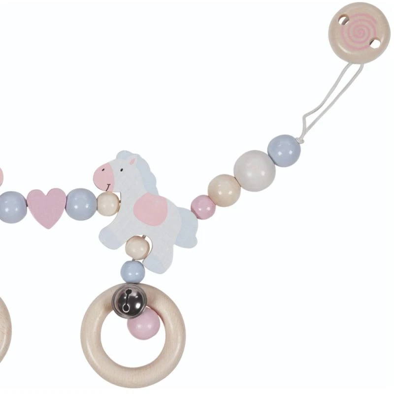 Chaîne De Poussette En Bois Avec Clips Poney Goki® - Accessoire Bébé Bio 6 Chaîne De Poussette En Bois Avec Clips Poney Goki® - Accessoire Bébé Bio – Image 4