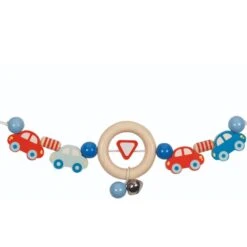 Chaîne De Poussette En Bois Avec Clips Voitures Goki® - Accessoire Bébé Bio -Bois Jouets Magasin chaine de poussette en bois avec clips voitures goki accessoire bebe bio 1
