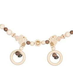 Chaîne De Poussette En Bois Ecureuil Heimess® - Accessoire Bébé Bio -Bois Jouets Magasin chaine de poussette en bois ecureuil heimess 1