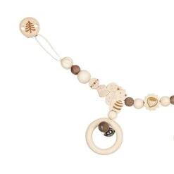 Chaîne De Poussette En Bois Ecureuil Heimess® - Accessoire Bébé Bio -Bois Jouets Magasin chaine de poussette en bois ecureuil heimess 2