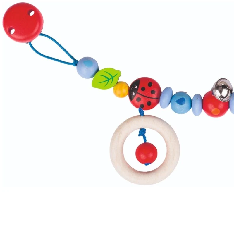 Chaîne De Poussette En Bois à Clips Coccinelles Heimess® - Accessoire Bébé Bio 4 Chaîne De Poussette En Bois à Clips Coccinelles Heimess® - Accessoire Bébé Bio – Image 2