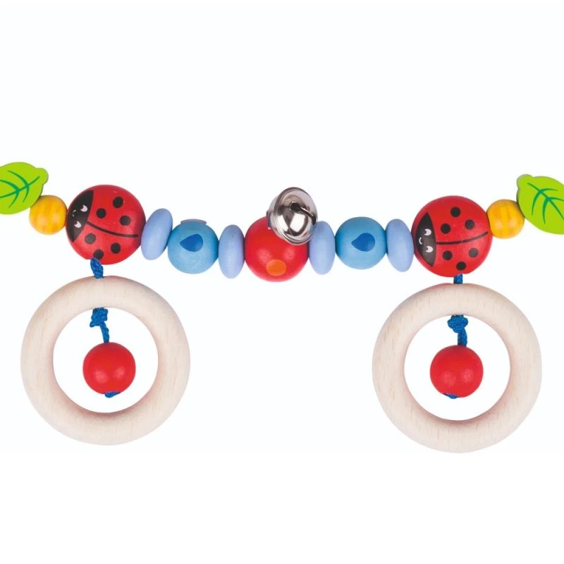 Chaîne De Poussette En Bois à Clips Coccinelles Heimess® - Accessoire Bébé Bio 5 Chaîne De Poussette En Bois à Clips Coccinelles Heimess® - Accessoire Bébé Bio – Image 3