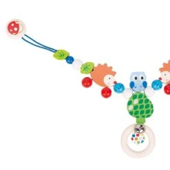 Chaîne De Poussette En Bois Hibou Et Hérisson Heimess® - Accessoire Bébé Bio -Bois Jouets Magasin chaine de poussette en bois hibou et herisson heimess accessoire bebe bio 7