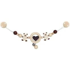 Chaîne De Poussette Ours & Cœur Heimess - Jouets Bébé Bio