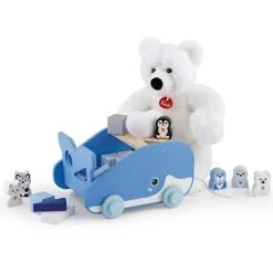 Chariot De Cubes Boite à Forme Sevi 1831 'Baleine Arctique' - Jouets En Bois -Bois Jouets Magasin chariot de cubes boite a forme sevi 1831 baleine arctique jouets en bois jouets ecologiques 3