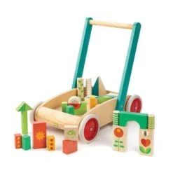 Bois Jouets Magasin -Bois Jouets Magasin chariot de marche blocs de construction tender leaf toys jouets en bois 1