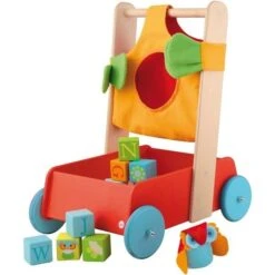 Chariot De Marche & Cubes Alphabet Hibou Sevi 1831 -Chariots En Bois -Bois Jouets Magasin chariot de marche cubes alphabet hibou sevi 1831 chariots en bois 2