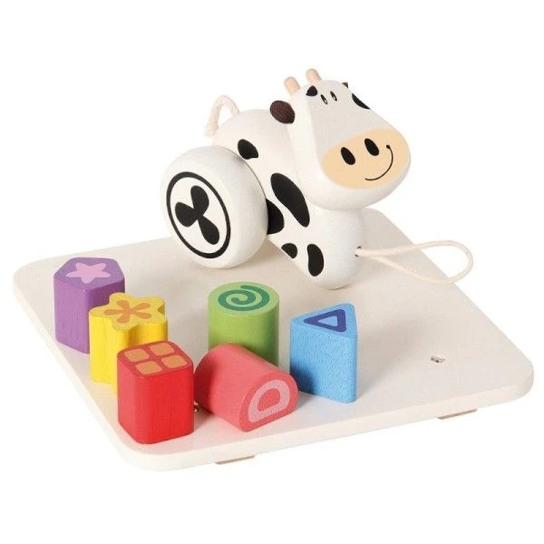 Chariot De Marche En Bois 3 En 1 Vache Clara I'm Toy® - Jouets En Bois 5 Chariot De Marche En Bois 3 En 1 Vache Clara I'm Toy® - Jouets En Bois – Image 3