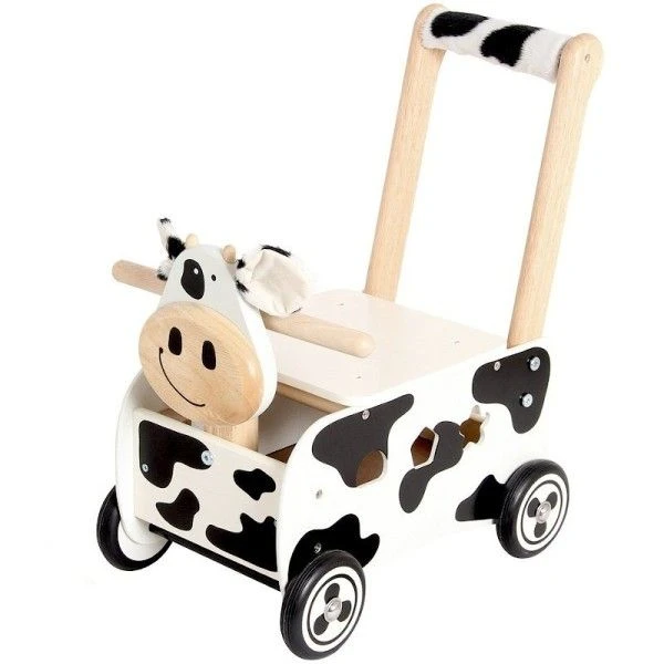 Chariot De Marche En Bois 3 En 1 Vache Clara I'm Toy® - Jouets En Bois 3 Chariot De Marche En Bois 3 En 1 Vache Clara I'm Toy® - Jouets En Bois