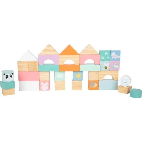Chariot De Marche En Bois 34 Cubes Pastel Small Foot By Legler® - Jouets 7 Chariot De Marche En Bois 34 Cubes Pastel Small Foot By Legler® - Jouets – Image 5