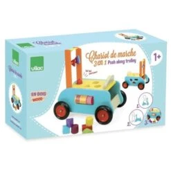 Chariot De Marche En Bois Boite à Forme Multi Activités3 En 1 Vilac®- Jouet Bébé -Bois Jouets Magasin chariot de marche en bois boite a forme multi activites 3 en 1 vilac jouet bebe 3