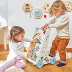 Chariot De Marche Multi Activités Nuage & Arc En Ciel Le Toy Van® - Jouets En Bois -Bois Jouets Magasin chariot de marche multi activites arc en ciel le toy van jouets en bois 6