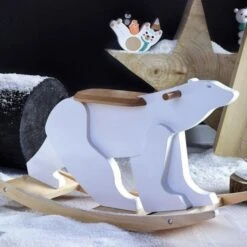 Cheval à Bascule En Bois Ours Pompon Vilac® - Jouets Bois -Bois Jouets Magasin cheval a bascule en bois ours pompon vilac jouets bois 3