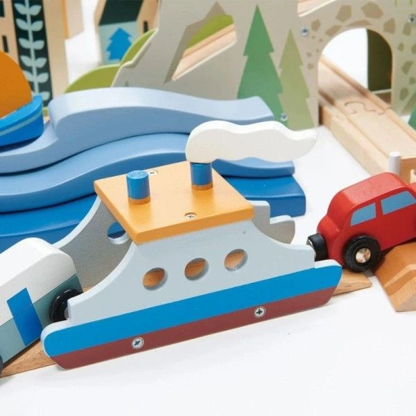 Circuit De Train Géant En Bois Vue Sur La Montagne Tender Leaf Toys® - Jouets En Bois 21 Circuit De Train Géant En Bois Vue Sur La Montagne Tender Leaf Toys® - Jouets En Bois – Image 19