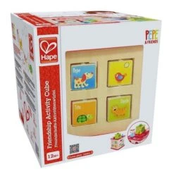 Cube D'activités Chiot 'Arc En Ciel' Et Ses Amis Hape - Jouets En Bois -Bois Jouets Magasin cube d activites chiot arc en ciel et ses amis hape jouets en bois 6