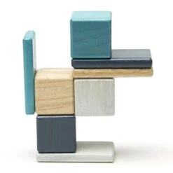 Cubes En Bois Magnétiques Tegu® Original Pocket Pouch Bleus - Jouets En Bois -Bois Jouets Magasin cubes en bois magnetiques tegu original pocket pouch bleus jouets en bois 3