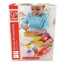 Jouet En Bois Dinette Aliments Frais à Découper Hape® - Jouets Bio Hape -Bois Jouets Magasin dinette aliments frais de base jouets bio hape 2
