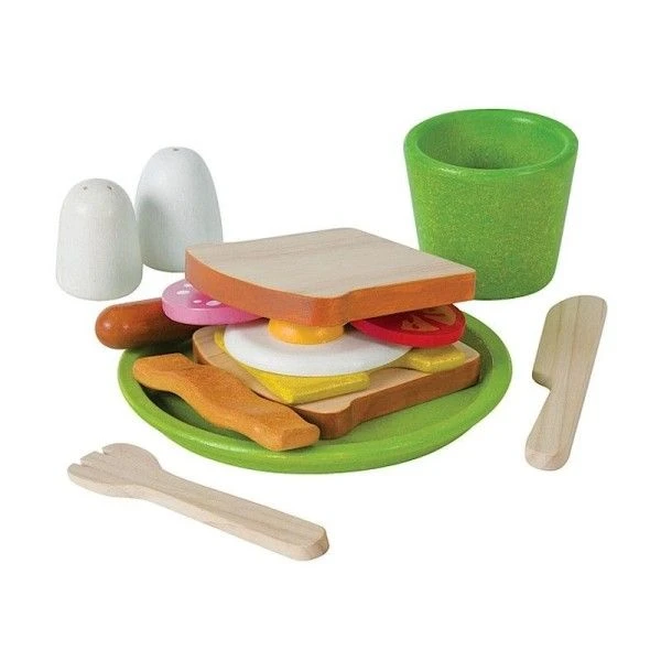 Jouet Dinette Assiette Petit Déjeuner Plantoys® 'PlanWood'- Jouet Cuisine En Bois 4 Jouet Dinette Assiette Petit Déjeuner Plantoys® 'PlanWood'- Jouet Cuisine En Bois – Image 2