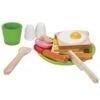 Jouet Dinette Assiette Petit Déjeuner Plantoys® 'PlanWood'- Jouet Cuisine En Bois -Bois Jouets Magasin dinette assiette petit dejeuner plantoys planwood jouet cuisine en bois