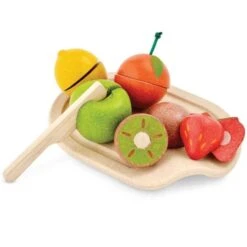 Dinette Assortiment De Fruits à Découper Plantoys 'PlanWood'- Jouet Cuisine En Bois