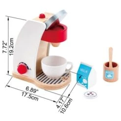Dinette Bois Set Machine Expresso Service Blanc Hape® - électroménager Jouet -Bois Jouets Magasin dinette bois set machine expresso service blanc hape electromenager jouet 2