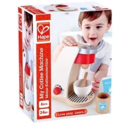 Dinette Bois Set Machine Expresso Service Blanc Hape® - électroménager Jouet -Bois Jouets Magasin dinette bois set machine expresso service blanc hape electromenager jouet 3