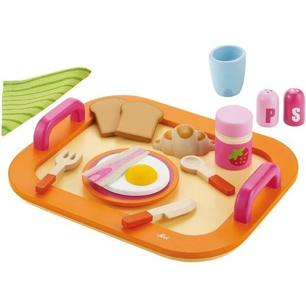 Dinette En Bois Plateau Petit Déjeuner Sevi 1831 - Jouets En Bois 4 Dinette En Bois Plateau Petit Déjeuner Sevi 1831 - Jouets En Bois – Image 2