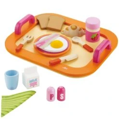 Dinette En Bois Plateau Petit Déjeuner Sevi 1831 - Jouets En Bois