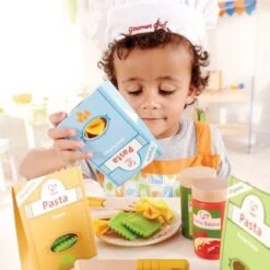 Dinette Hape Aliments Assortiment De Pâtes - Jouets Dinette -Bois Jouets Magasin dinette hape aliments assortiment de pates jouets dinette 2
