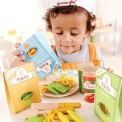 Dinette Hape Aliments Assortiment De Pâtes - Jouets Dinette -Bois Jouets Magasin dinette hape aliments assortiment de pates jouets dinette 3