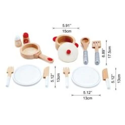 Dinette Set Casseroles & Vaisselle Service Blanc Hape® - Dinette En Bois -Bois Jouets Magasin dinette set casseroles vaisselle service blanc hape dinette en bois 4