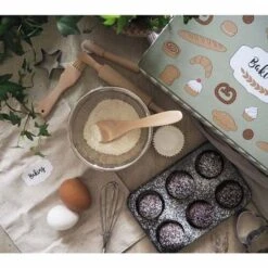 Dinette Set De Pâtisserie En Bois Et InoxJabadabado® - Jeux Bois Enfants -Bois Jouets Magasin dinette set de patisserie en bois et inox jabadabado jeux bois enfants 2