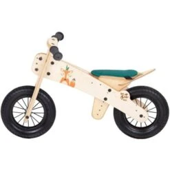 Draisienne En Bois Dip Dap® 10 Pouces 2 Ans Fox Mini Selle Verte - Draisienne Bois