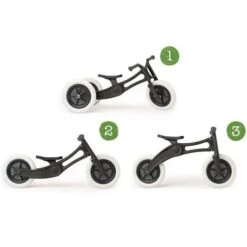 Draisienne Wishbone Bike® 3 En 1 RE2Gris Argent PET Recyclé - Draisienne PET Recyclé -Bois Jouets Magasin draisienne wishbone bike 3 en 1 re2 gris argent recycle draisienne en bois 3