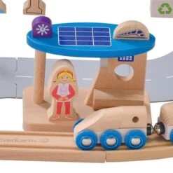 EverEarth® Circuit Train En Bois Ville écologique - Jouets Bois -Bois Jouets Magasin everearth circuit train en bois ville ecologique jouets bois 2