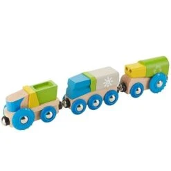 EverEarth® Petit Train écolo En Bois Recyclage - Jouets Bois