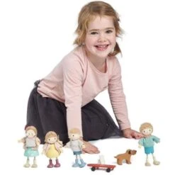 Figurine Maison De Poupées Amy Et Son Lapin Tender Leaf Toys® - Jouets En Bois -Bois Jouets Magasin figurine maison de poupees amy et son lapin tender leaf toys jouets en bois 3