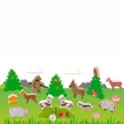 Figurines En Bois Coffret Les Animaux De La Montagne Jeujura | Ref: 8271 - Jouets Ecologiques -Bois Jouets Magasin figurines en bois coffret les animaux de la montagne jeujura ref 8271 jouets ecologiques 2