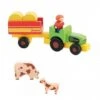 Jouet Tracteur Remorque & Animaux De La Ferme Jeujura® | Ref: 8273 - Jouets En Bois -Bois Jouets Magasin figurines en bois les animaux de la ferme jeujura ref 8270 jouets ecologiques