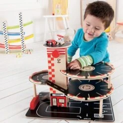 Garage Station Service écolo Petites Voitures Hape®- Jouets écologiques -Bois Jouets Magasin garage hape station service ecolo petites voitures jouets ecologiques 4