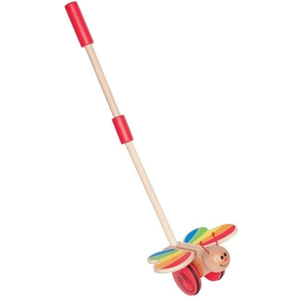 Jouet Hape Canne à Pousser Papillon - Jouets écolo 4 Jouet Hape Canne à Pousser Papillon - Jouets écolo – Image 2