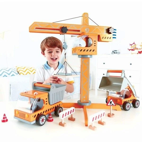 Grue De Chantier En Bois Hape® - Jouets Hape 7 Grue De Chantier En Bois Hape® - Jouets Hape – Image 5